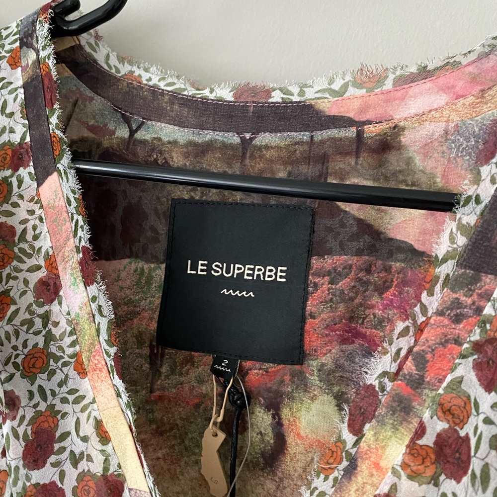 NWT Le Superbe Flirt 100% Silk Blouse - Picture 6 of 7